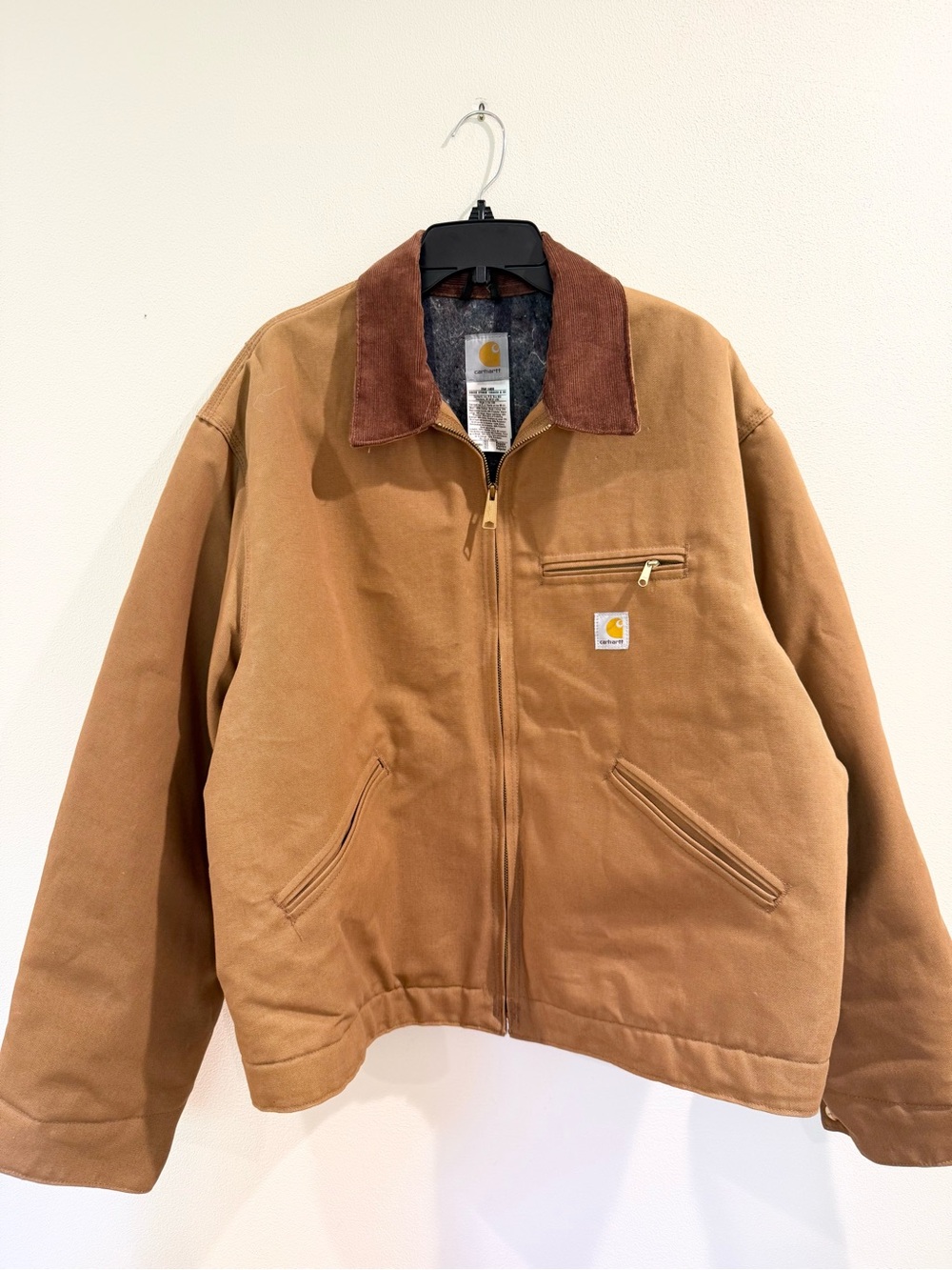 Carhartt Vintage 2005 J01 Brn Detroit Jacket Size 50 Blanket Lined Made In USA